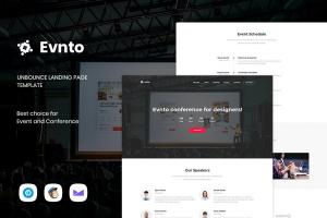 evnto-event-conference-unbounce-landing-page