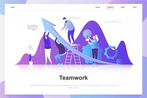 teamwork-flat-concept